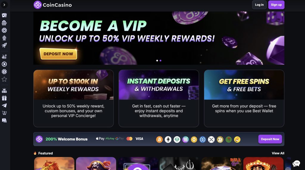 CoinCasino Bitcoin Casino Site